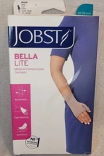 JOBST Bella Lite Soft Compression Wrist Sleeve Band Gauntlet 20-30mmHg LG 101321