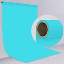 Blue Matte Seamless Photography Background Paper for Photoshoot, 53"x16'
