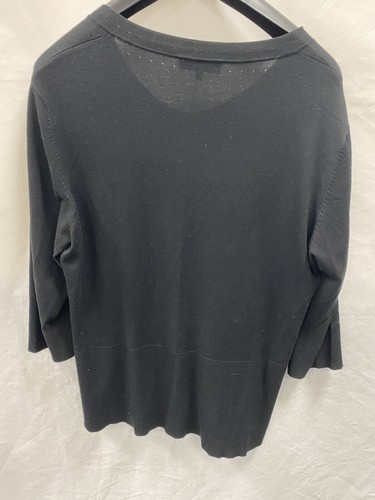 Gray & Osbourn Black Cardigan Size 18 - Picture 2 of 3