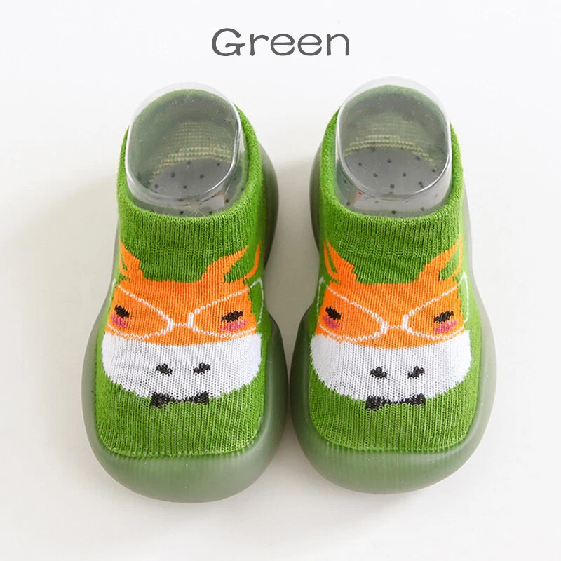 Invierno Bebés Niños Niñas Niños Pequeños Antideslizantes Zapatos Calcetines Zapatos Botas Lindo Calentador Foto 4 de 4