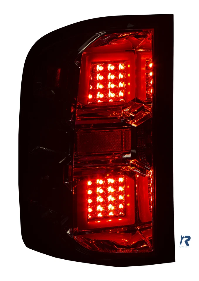 Tail Lights Black Smoked Full LED For 07-14 Chevy Silverado 1500 2500HD 3500HD  - Image 3 of 4