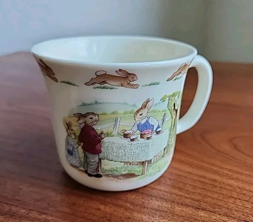 Royal Doulton Bunnykins Bone China Cup Mug  "Picnic"