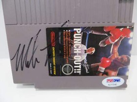 &iexcl;&iexcl;PI&Ntilde;ETAZO FIRMADO POR MIKE TYSON!! JUEGO CARTUCHO NES CERTIFICADO DE AUTENTICIDAD PSA