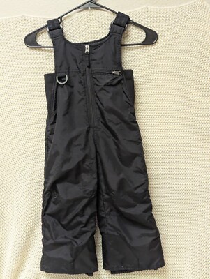 NWT RAWIK Kids Youth Black Winter Snow Bib Overalls Insulated Waterproof Small
