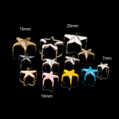 Stars Leder Handwerk Nieten Kostüm Nieten Schuhe Nieten - 7/10/15 mm verschiedene Farben