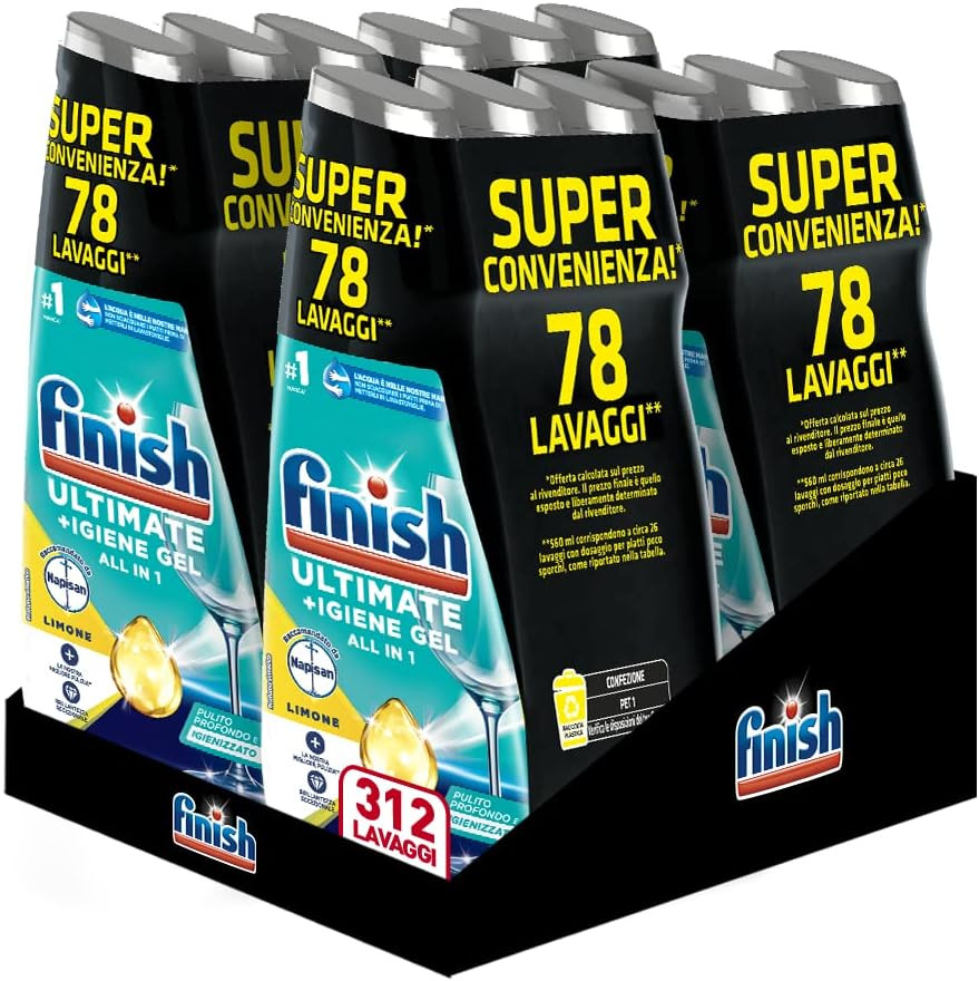 Recensione Finish Quantum Igiene Napisan: Gel Lavastoviglie Top