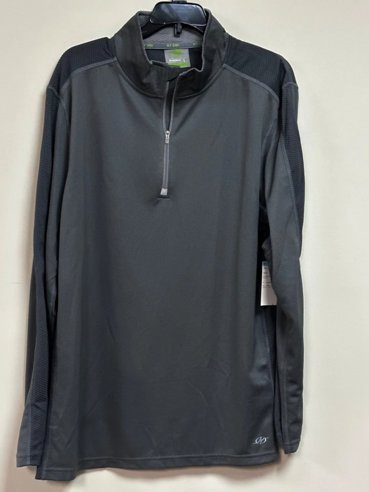 mens Nordictrack 1/4 Zip mock neck long sleeves polyester - Image 4 of 4