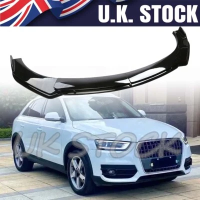 BETTERTIME11 For Audi Q3 Petrol SUV 11-2019 2018 Front Bumper Lip Spoiler Splitter Body Kit #