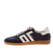 BACK 70 men's shoes Sneaker Ghost 01 in fabric and suede navy blue plus milk
