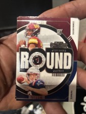 2024 Panini Contenders Round Numbers Jayden Daniels And Drake Maye #1 RC Rookie