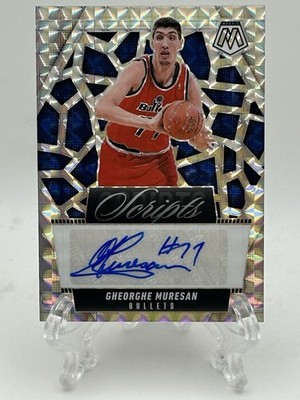2024-25 Panini Mosaic NBA #MS-GMW Gheorghe Muresan Silver Scripts Auto Bullets