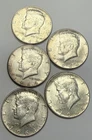 1964-P - LOT OF 5 - KENNEDY HALF DOLLARS - 90% Silver - 277 Million Mintage