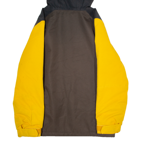 VOLCOM Boys Ski Jacket Brown Hooded Colourblock XL - Picture 6 of 6