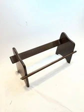 Vintage Wooden Tabletop Book Rack Stand Disassemble Trough Organizer Shelf 16.5"