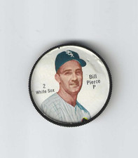 1962 SALADA COIN #2 BILLY PIERCE WHITE SOX SP