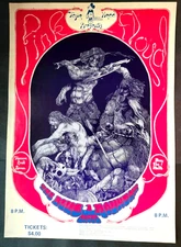 Pink Floyd 1970 Original 1st Printing Terrace Ballroom Salt Lake AOR Poster