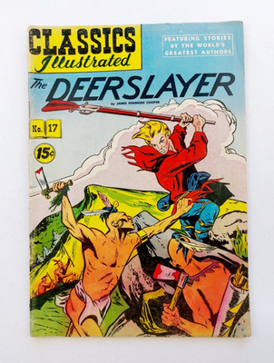 RARITÄT - GILBERTON COMPANY (1944) - CLASSICS ILLUSTRATED No. 17  THE DEERSLAYER