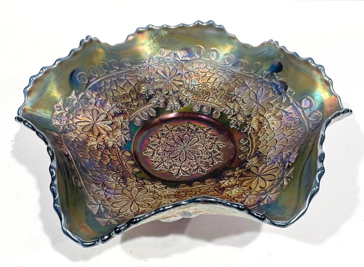 fenton blue carnival glass products for sale | eBay