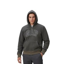 Gap Kids hoodie 2XL 14-16 full zip/fleece lined/lined hood/logo/front pockets