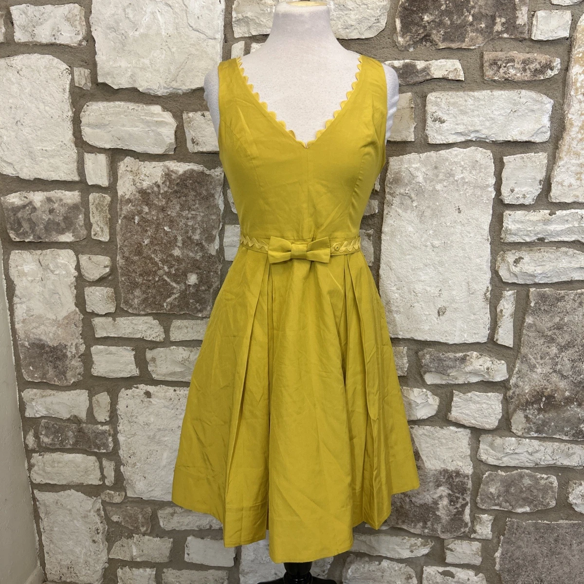 Lace Yellow Fit & Flare Dresses for Women for sale | eBay