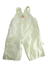Classic Pooh Vtg Overalls 18 Months 90s Y2K Embroidered Floral Piglet Pastel