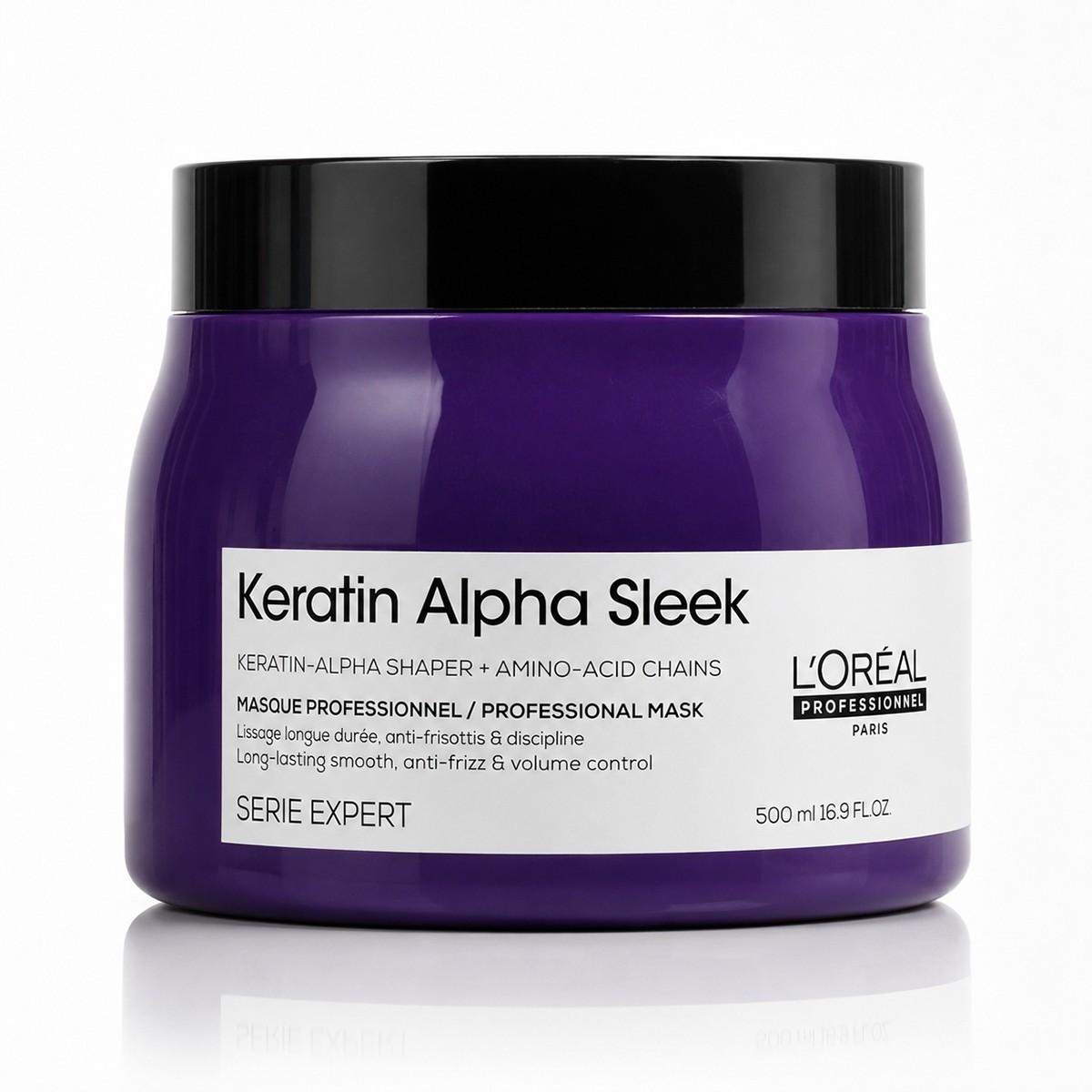 Loreal L'oréal Professionnel Serie Expert Keratin Alpha Sleek Mask 500 Ml - Immagine 3