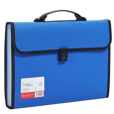 JIZISO 13 Pocket Legal Accordion File Folder Blue