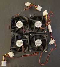 4x LINK DEPOT E252956 Case Fan Quiet Noise Level [Untested]