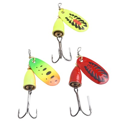 5pcs/Box Spinnereische Köder Fishhook Spinner Metall Praktisch Dauerhaft