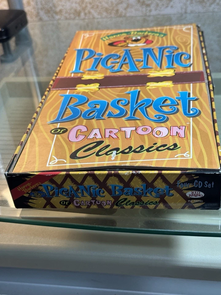 NEW Hanna-Barbera's Pic-a-Nic Basket of Cartoon Classics Themes 4 CD Box Set OOP - Image 2 of 4