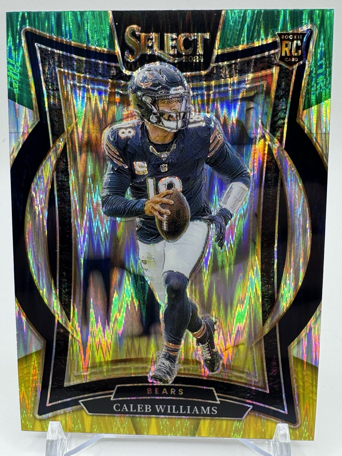 2024 Panini Select - Concourse Caleb Williams Green & Yellow Shock Prizm (RC)