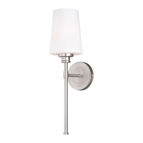 Vaxcel Lighting W0355 Clark 1 Light 19" Tall Wall Sconce - Nickel - Picture 1 of 7