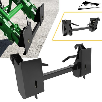 #ad Quick Tach Conversion Adapter Attach W Adjustable Cross Brace Skid Steer 4000lb $295.99