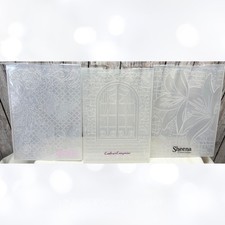 Gemini Sheena Window Butterfly Lily Flowers 3D Embossing Folders Set of 3