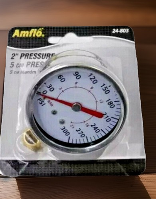 #ad #ad Amflo # 24 803 Air Pressure Gauge 300PSI 30 In Stock $4.99