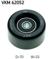 Neu - Skf VKM62052 Umlenk-/FüHrungsrolle, Keilrippenriemen Passend FüR Nissan