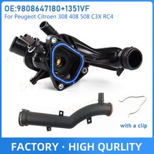 Coolant Thermostat Housing & Water Hose For Peugeot Citroen 308 408 508 C3X RC4