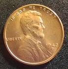 1942-D Lincoln Wheat Small Cent,choice UNC,R 3rd party ready.