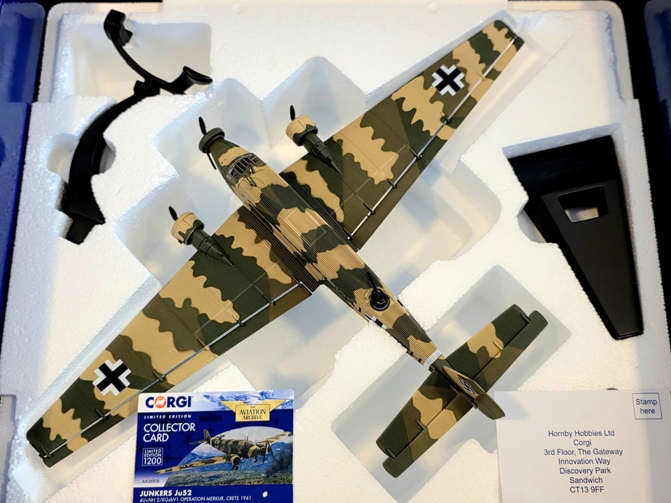 Corgi 1:72 Junkers Ju 52, Crete, Operation Merkur, 1941. - Image 2 of 4