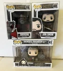 LOT of 3 Game of Thrones Funko PoP! Drogon 16, Jon Snow 49 & Daenerys 63 PERFECT