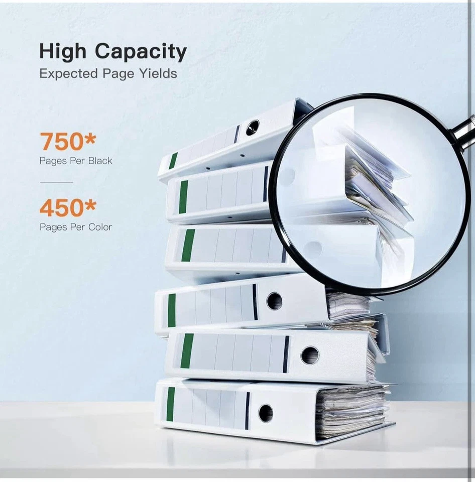 E-Z Ink 67XL 67 Ink Replacement for HP Cartridges Black Color Combo 2 Pack! - Image 2 of 4