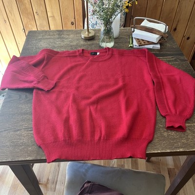 Bogner Ski Sweater Men s S Vtg Red Logo Wool Blend