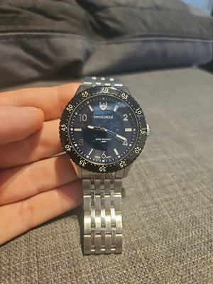 Swiss Eagle Men's Stainless Steel Watch SE-9155A-22