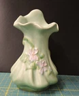 Vintage Weller Soft Green Art Pottery Vase 8" x 4" Signed Excellent Condition