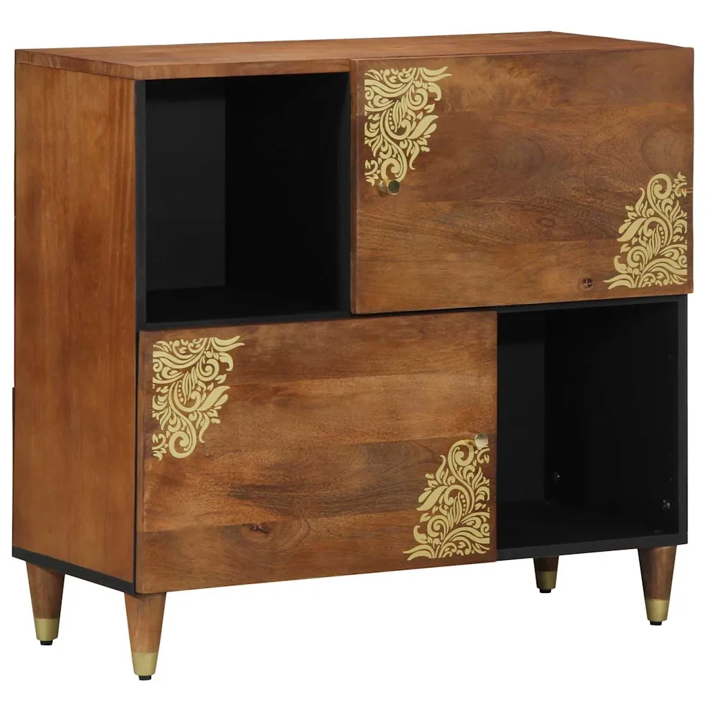 VidaXL Buffet Armoire Latérale Armoire De Rangement Organisateur De Maison Meuble De Salle De Sejour Interieur 113 5x43x73 Cm Bois Massif De Pin 1
