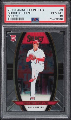 2018 Panini Chronicles Select Shohei Ohtani ROOKIE #3 PSA 10 GEM MINT