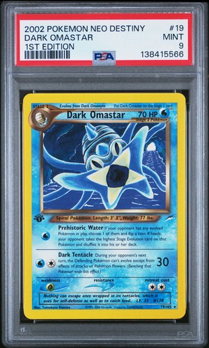 Dark Omastar (1st Edition) graded PSA 9 for sale on eBay