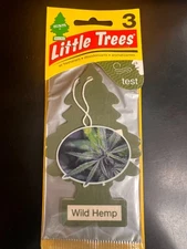 Wild Hemp Little Tree  Car Air Freshener - One pack of 3
