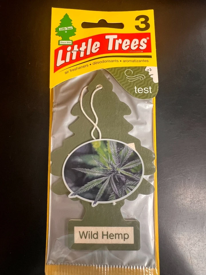 LITTLE TREES Wild Hemp Little Tree Car Air Freshener - One pack of 3