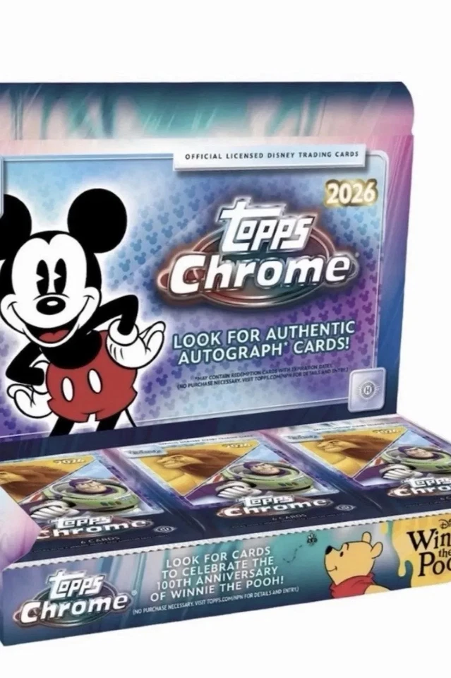 2026 Topps Chrome Disney Breaks + 70th Anniversary